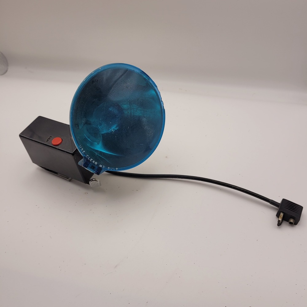 Vintage Polaroid Model 268 Flash Gun for Land Cameras Blue Shield M3 Bulb